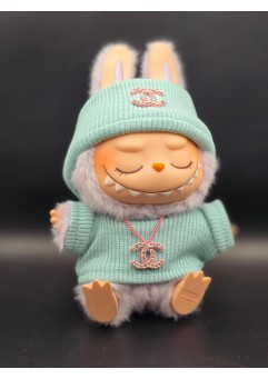 Chan*l Sweater Set with Necklace 